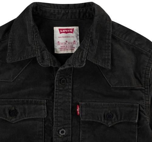 Levis Levi's Kids corduroy overshiirt BARSTOW zwart Overhemd Effen 140 - Foto 2