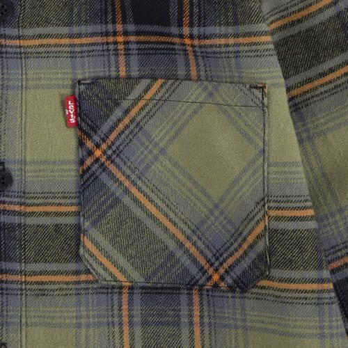 Levis Levi's Kids geruit flanellen overhemd groen Ruit 140 - Foto 2