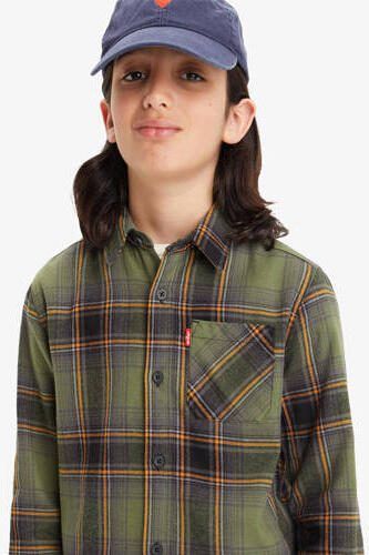 Levis Levi's Kids geruit flanellen overhemd groen Ruit 140 - Foto 3