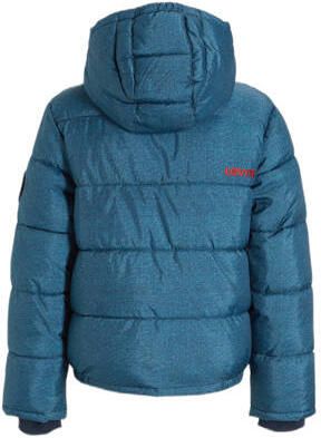 Levis Levi's Kids gewatteerde winterjas van gerecycled polyester blauw Effen 164 - Foto 6