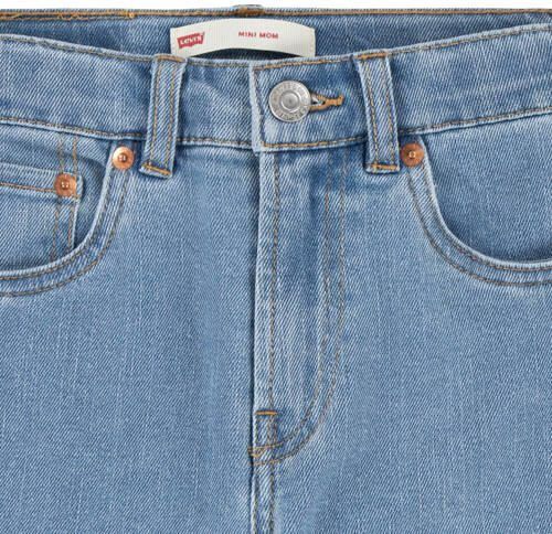 Levis Levi's Kids high waist mom jeans vibe check Blauw Meisjes Stretchdenim 116 - Foto 2