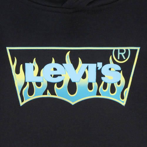 Levis Levi's Kids hoodie Batwing met logo zwart Sweater Logo 140 - Foto 3