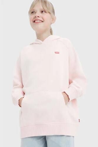 Levis Levi's Kids hoodie lichtroze Sweater Effen 140 | Sweater van Levi's