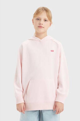 Levis Levi's Kids hoodie lichtroze Sweater Effen 140 | Sweater van Levi's - Foto 2