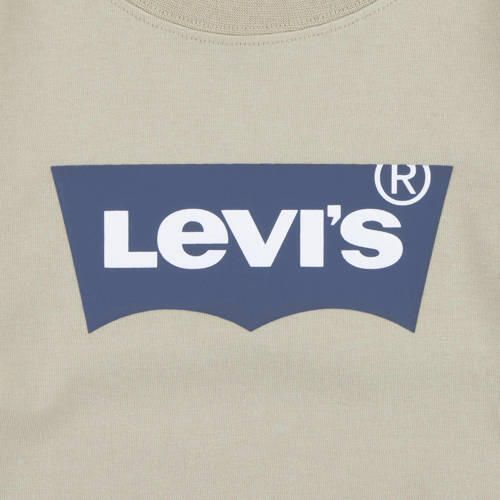 Levis Levi's Kids longsleeve Batwing met logo beige Jongens Katoen Ronde hals 140 - Foto 3