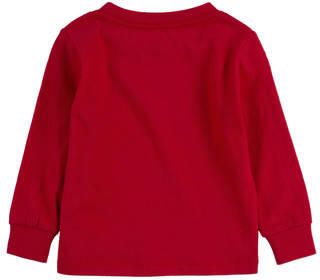 Levis Levi's Kids longsleeve Batwing met logo rood Katoen Ronde hals 80