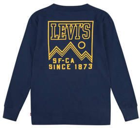 Levis Levi's Kids longsleeve HIGH PEAKS met backprint donkerblauw Jongens Katoen Ronde hals 164 - Foto 2