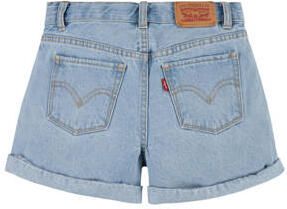 Levis Levi's Kids mom denim short dewy morning Korte broek Blauw Effen 140 - Foto 3