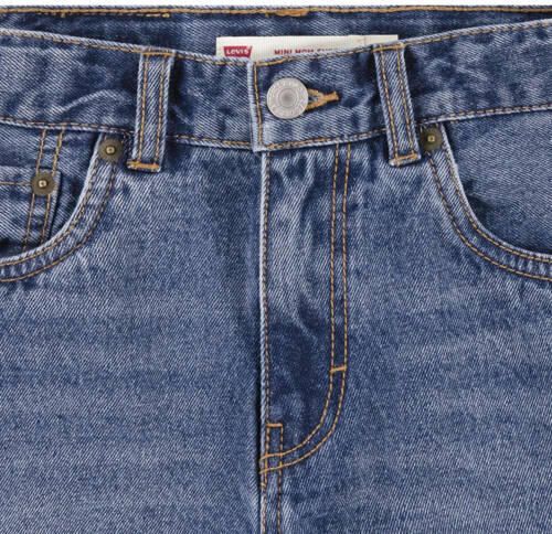Levis Levi's Kids mom denim short pinky promise Korte broek Blauw Effen 128