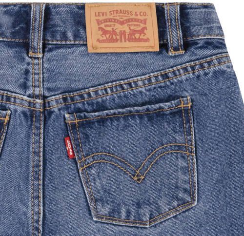 Levis Levi's Kids mom denim short pinky promise Korte broek Blauw Effen 128 - Foto 2