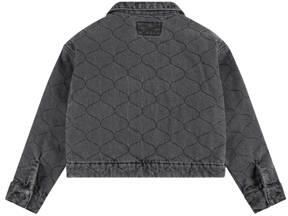 Levis Levi's Kids quilted spijkerjas QUILTED TRUCKER far away Grijs Meisjes Denim Klassieke kraag 116