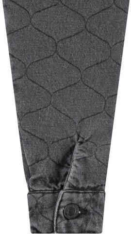 Levis Levi's Kids quilted spijkerjas QUILTED TRUCKER far away Grijs Meisjes Denim Klassieke kraag 116 - Foto 3