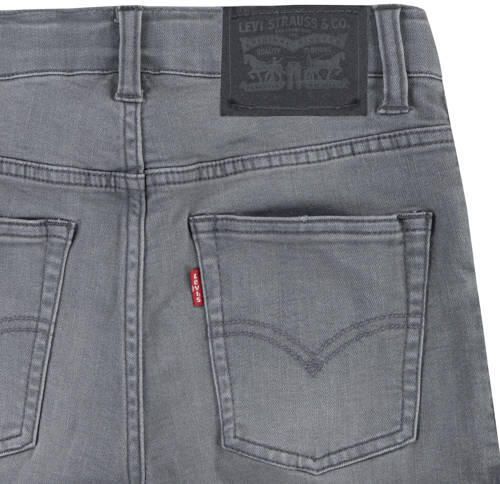 Levis Levi's Kids slim fit denim short graphite pencil Korte broek Grijs Jongens Stretchdenim 140 - Foto 2