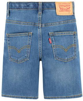 Levis Levi's Kids slim fit denim short slow roll Korte broek Blauw Jongens Stretchdenim 128 - Foto 3