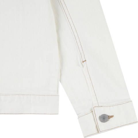 Levis Levi's Kids spijkerjas SUNRISE TRUCKER offwhite Ecru Jongens Denim Klassieke kraag 152