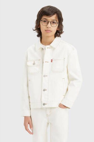 Levis Levi's Kids spijkerjas SUNRISE TRUCKER offwhite Ecru Jongens Denim Klassieke kraag 152 - Foto 2