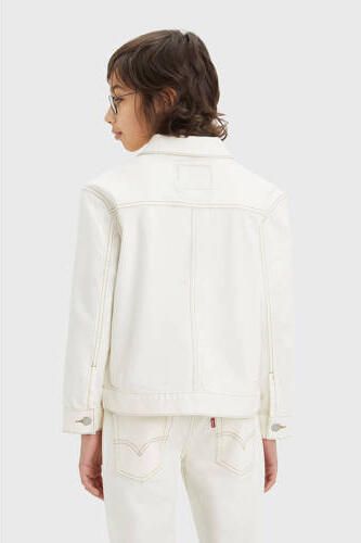 Levis Levi's Kids spijkerjas SUNRISE TRUCKER offwhite Ecru Jongens Denim Klassieke kraag 152 - Foto 3