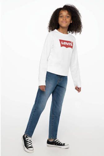 Levis Levi's Kids sweater Key item met logo wit Logo 164 176 - Foto 3