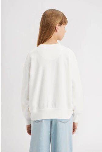 Levis Levi's Kids sweater met logo wit roze Logo 116 | Sweater van Levi's - Foto 3