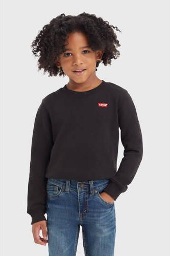 Levi's Kidswear Sweatshirt Logo crewneck sweatshirt met logo borduursel voor jongens