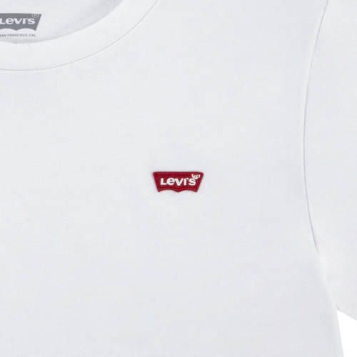 Levis Levi's Kids T-shirt BATWING CHEST HIT wit Meisjes Katoen Ronde hals Effen 104
