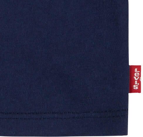 Levis Levi's Kids T-shirt BATWING met logo donkerblauw roze Meisjes Katoen Ronde hals 152 - Foto 3