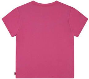 Levis Levi's Kids T-shirt BATWING met logo fuchsia Roze Meisjes Katoen Ronde hals 164 - Foto 3