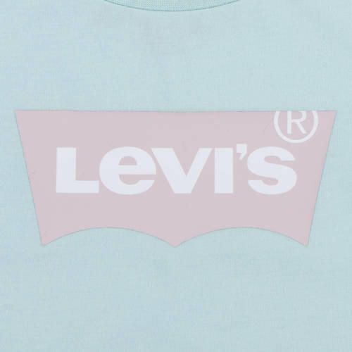 Levis Levi's Kids T-shirt BATWING met logo lichtblauw Meisjes Katoen Ronde hals 140