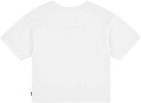 Levis Levi's Kids T-shirt LIGHT BRIGHT MEET & GREET met logo wit rood Meisjes Katoen Ronde hals 152 - Foto 7