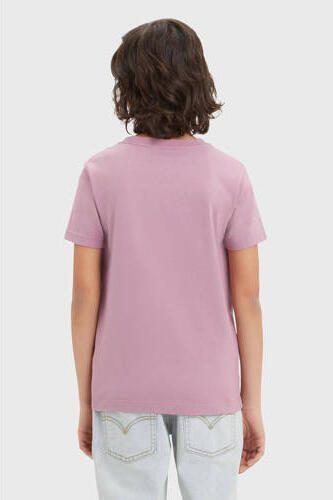 Levis Levi's Kids T-shirt met printopdruk paars Jongens Katoen Ronde hals Printopdruk 116 - Foto 3