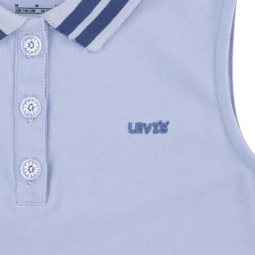 Levis Levi's Kids top lichtblauw Meisjes Katoen Polokraag Effen 164