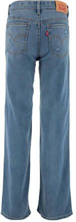 Levis Levi's Kids wide leg jeans DIG IT Blauw Meisjes Stretchdenim Effen 116