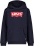 Levis Levi's Kids hoodie Batwing Screenprint met logo donkerblauw Sweater Logo 152 - Thumbnail 3