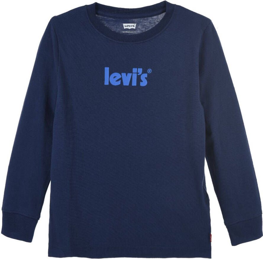 Levi's Kidswear Shirt met lange mouwen POSTER LOGO LONG SLEEVE TEE