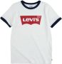 Levis Levi's Kids T-shirt Batwing Ringer met contrastbies wit Jongens Katoen Ronde hals 152 - Thumbnail 3