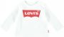 Levis Levi's Kids longsleeve Logo met logo wit Meisjes Katoen Ronde hals Logo 80 - Thumbnail 2
