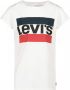 Levis Levi's Kids T-shirt met logo wit rood donkerblauw Meisjes Katoen Ronde hals 158-164 - Thumbnail 3