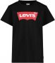 Levis Levi's Kids T-shirt Batwing met logo zwart Jongens Katoen Ronde hals Logo 140 - Thumbnail 2
