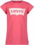 Levis Levi's Kids T-shirt Batwing met logo roze Meisjes Katoen Ronde hals Logo 152 - Thumbnail 2