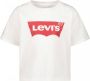 Levis Levi's Kids T-shirt LIGHT BRIGHT MEET & GREET met logo wit rood Meisjes Katoen Ronde hals 140 - Thumbnail 2