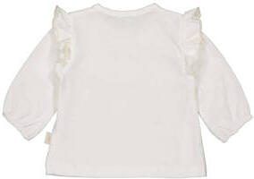 LEVV baby basic top LNORANOS met ruches offwhite Wit Meisjes Stretchkatoen Ronde hals 50 - Foto 3