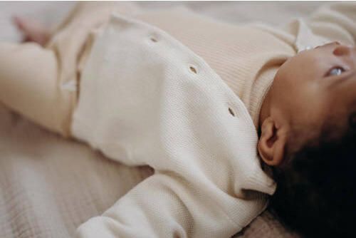 LEVV baby basic longsleeve LNURNOS lichtzand Beige Jongens Biologisch katoen Ronde hals 74 - Foto 4