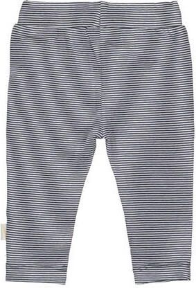 LEVV baby gestreepte regular fit broek LNESTORNOS donkerblauw Jongens Katoen