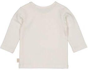 LEVV baby longsleeve LNELSONNOS met all over print Wit Jongens Stretchkatoen Ronde hals 50