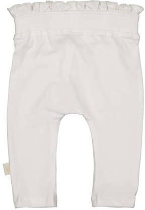 LEVV baby regular fit broek LNIRANOS offwhite Wit Meisjes Stretchkatoen