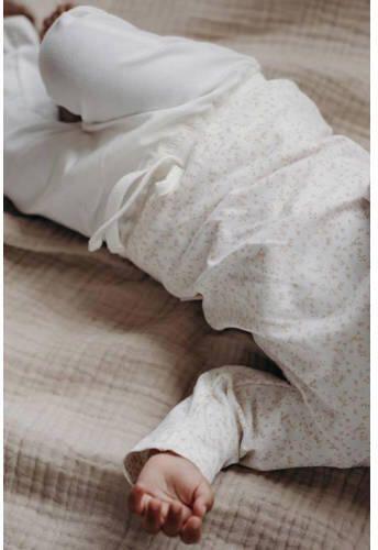 LEVV baby regular fit broek LNIRANOS offwhite Wit Meisjes Stretchkatoen - Foto 2