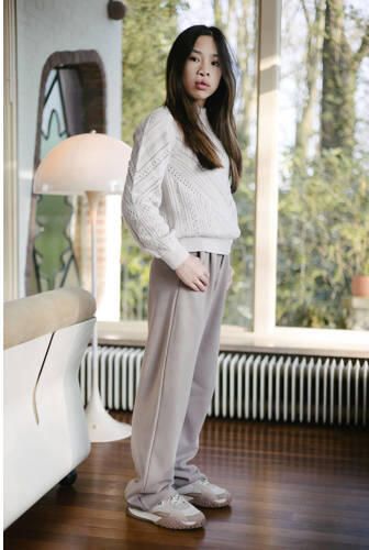 LEVV broek NINA taupe Bruin Meisjes Polyester Effen 116 - Foto 2