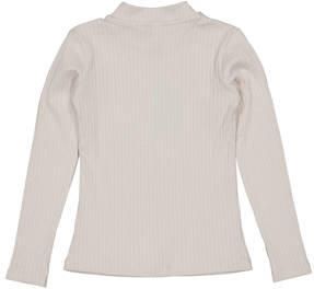 LEVV geweven longsleeve NAN lichtgrijs Meisjes Stretchkatoen Ronde hals 116