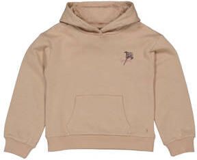 LEVV hoodie met backprint beige Sweater Backprint