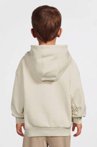 LEVV Little hoodie ecru Sweater Meisjes Katoen Capuchon Effen - Foto 3